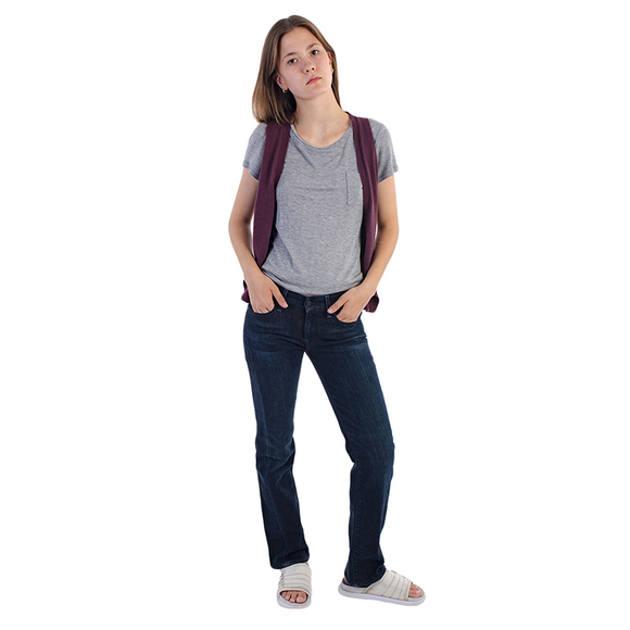 7 FOR ALL MANKIND MEDIUM RISE STRAIGHT JEANSWOMENS SIZE 27